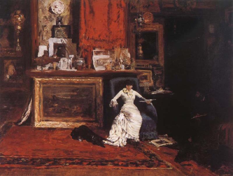 William Merritt Chase The Studio view oil painting picture
